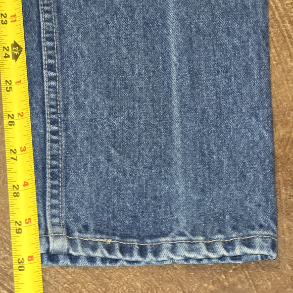 Coca-Cola Vintage 80s Women’s Straight Leg Jeans Size 12 High Rise Blue Denim - Picture 11 of 13